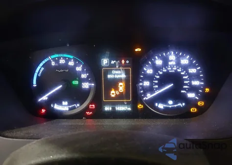 2016 Hyundai Sonata Hybrid Limited из США, поврежденный, VIN KMHE34L17GA026247